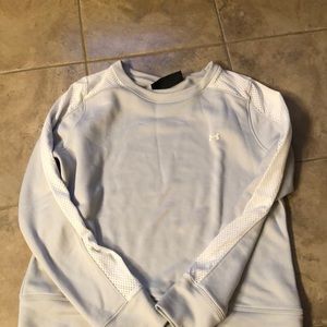 Under armour crew neck with mesh sleeves